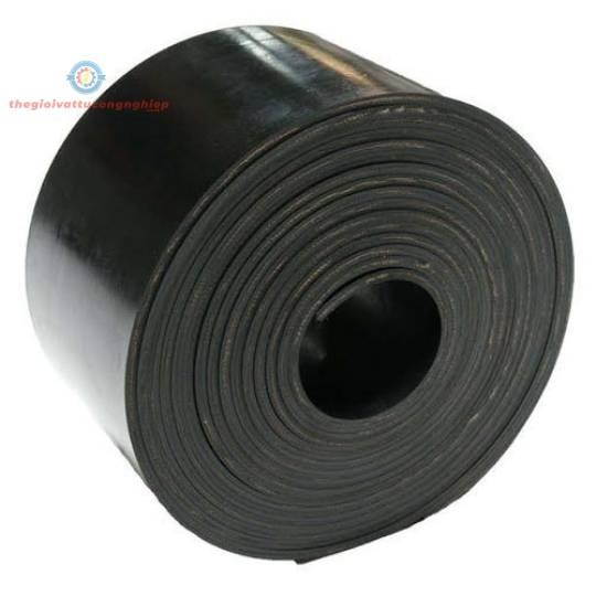 Băng tải cao su đen trơn 2lix400mm