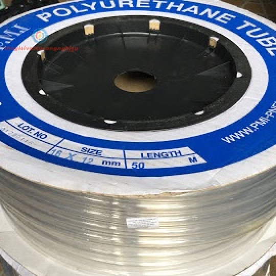 Ống hơi PU màu trắng phi 12 x 16mm